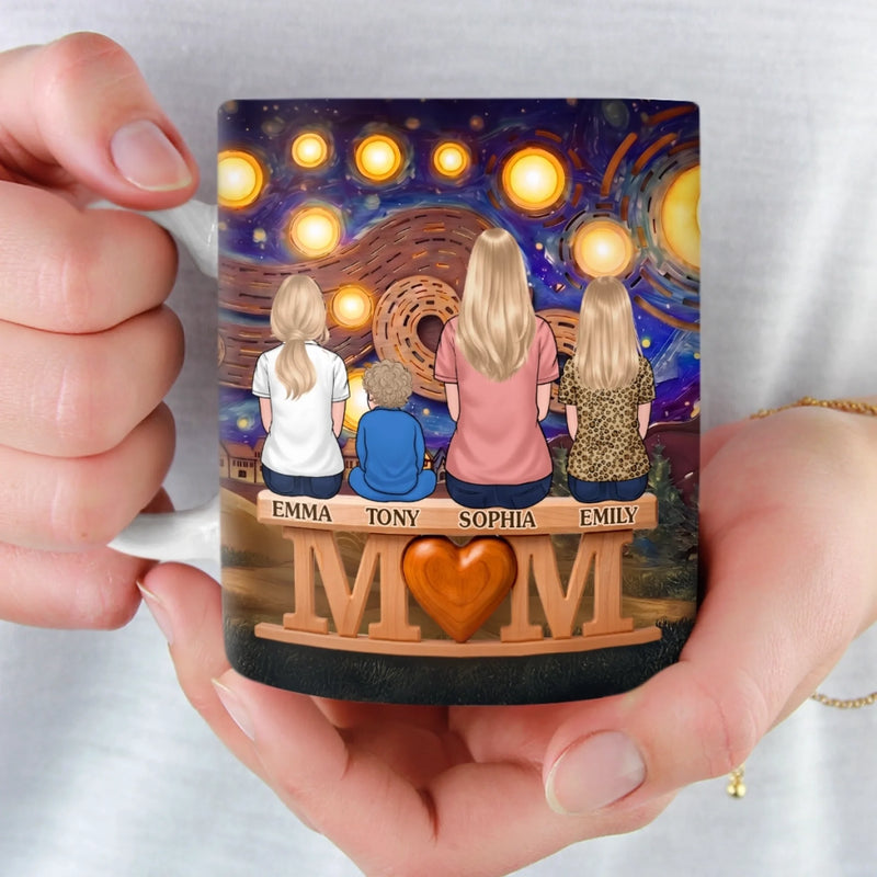 Custom Mug - Personalized Mother's Day Gifts For Mom, Grandma - Motherhood, Forever Glowing