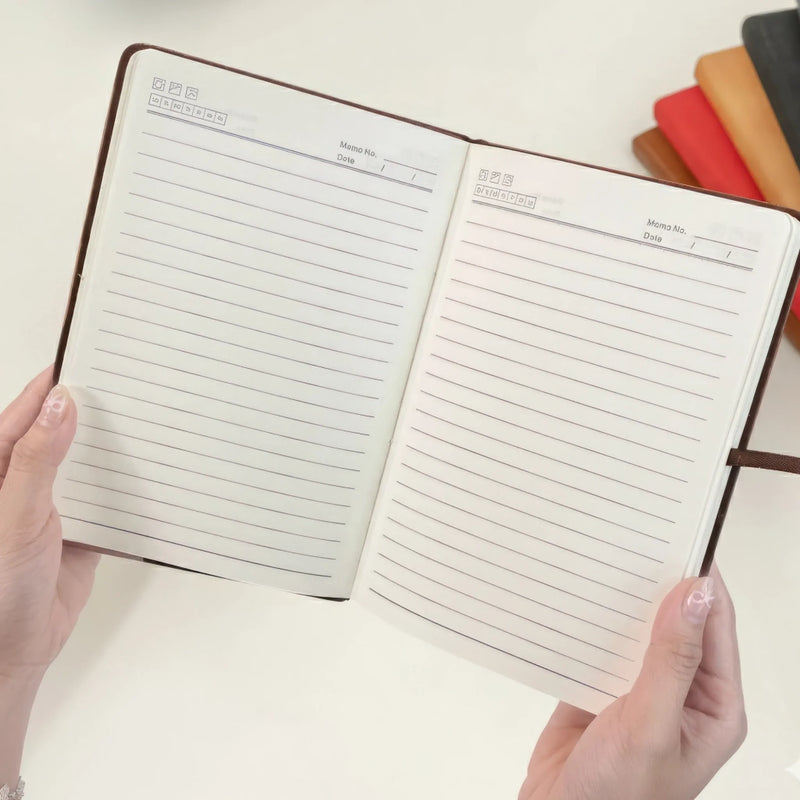 Custom Leather Writing Journal - Personalized Retirement Gifts For Women, Men - Slow Down And Enjoy Life
