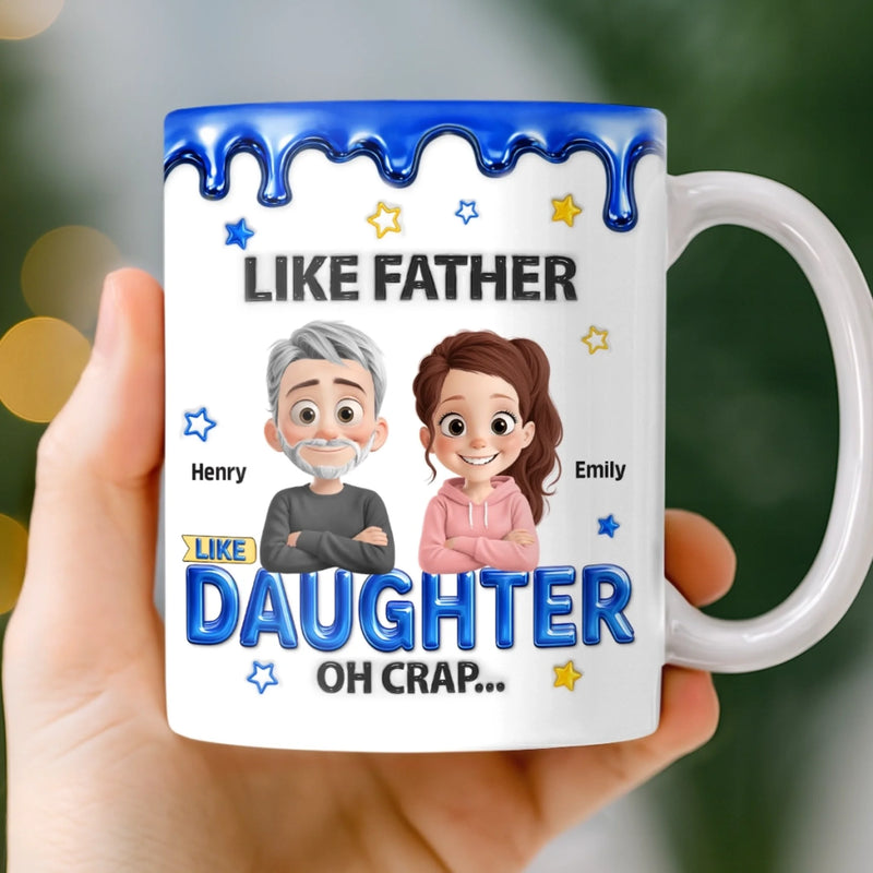 Custom 3D Inflated Effect Printed Mug - Personalized Birthday Gifts For Dad, Son, Daughter - Proud Dad Of Legends