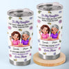 Custom 3D Inflated Effect Printed Tumbler - Personalized Mother's Day Gifts For Daughter - Motherhood Looks Sweet On You