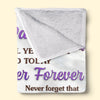 Custom Blanket - Personalized Birthday Gifts For Daughter - Forever Proud To Call You My Daughter