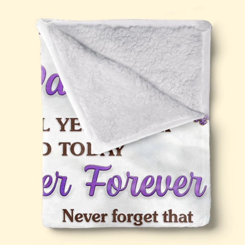 Custom Blanket - Personalized Birthday Gifts For Daughter - Forever Proud To Call You My Daughter
