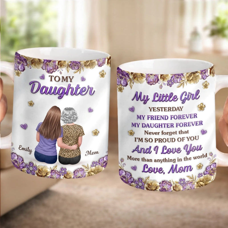 Custom Mug - Personalized Birthday Gifts For Daughter - The Bond We Share Never Fades