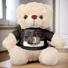 Custom Photo Teddy Bear Plush - Personalized Graduation, Memorial Sympathy Gift For Family Members, Siblings, Brothers, Sisters - Walking Beside You On Graduation Day