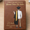 I Trust The Next Chapter - Family Personalized Custom Leather Journal - Graduation Gift For Family Members, Siblings, Brothers, Sisters