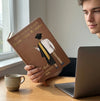I Trust The Next Chapter - Family Personalized Custom Leather Journal - Graduation Gift For Family Members, Siblings, Brothers, Sisters