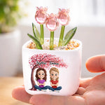 Custom Glass Everlasting Tulips - Personalized Best Friend Birthday Gifts For Women, Besties, Sisters, BFF - My First Friend, My Forever Friend