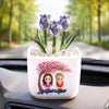 Custom Glass Everlasting Tulips - Personalized Best Friend Birthday Gifts For Women, Besties, Sisters, BFF - My First Friend, My Forever Friend