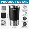Custom Printed Leather Tumbler - Personalized Father's Day Birthday Gifts For Dad, Grandpa - Dad The Man The Myth