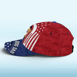 Custom Name Patriotic Dog Dad Gifts for Men - Personalized Classic Cap