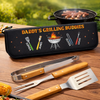 Custom BBQ Tool Set With Storage Bag - Personalized Father's Day Birthday Gifts For Dad, Grandpa - Daddy's Grilling Buddy