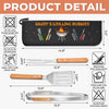 Custom BBQ Tool Set With Storage Bag - Personalized Father's Day Birthday Gifts For Dad, Grandpa - Daddy's Grilling Buddy