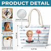 Custom Beach Bag - Personalized Summer Vacation And Travel Gifts For Best Friends, Family - Vitamin Sea Therapy