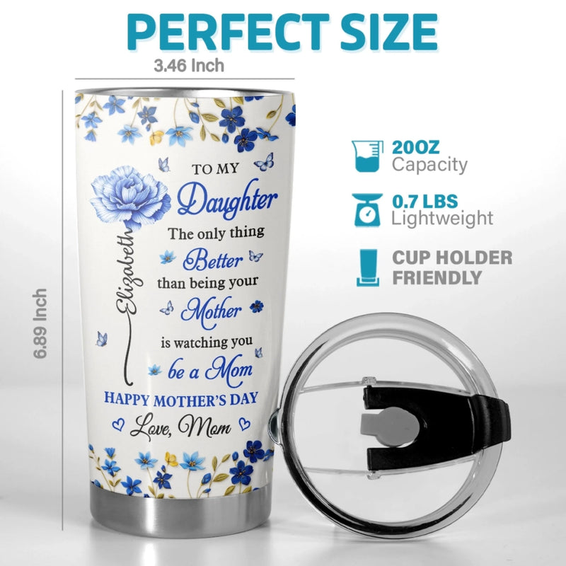 Custom Tumbler - Personalized Mother's Day Gifts For Daughter - My Daughter, My Heart, My Pride