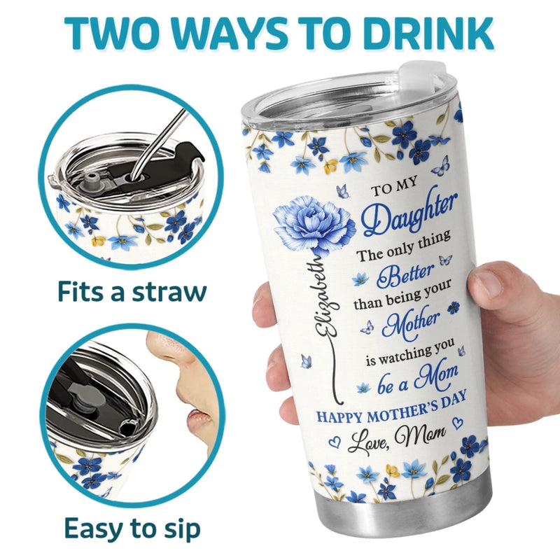 Custom Tumbler - Personalized Mother's Day Gifts For Daughter - My Daughter, My Heart, My Pride