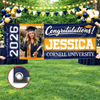 Custom Photo Polyester Outdoor Banner - Personalized Graduation Gifts For Him, Her - Hard Work Pays Off