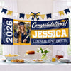 Custom Photo Polyester Outdoor Banner - Personalized Graduation Gifts For Him, Her - Hard Work Pays Off