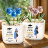 Custom Glass Everlasting Tulips - Personalized Graduation Gifts For Her - New Beginnings Bloom Beautifully