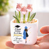 Custom Glass Everlasting Tulips - Personalized Graduation Gifts For Her - New Beginnings Bloom Beautifully
