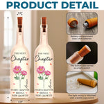 Custom Bottle Lamp - Personalized Graduation Gifts For Her, Him - Keep Blooming, One Chapter At A Time