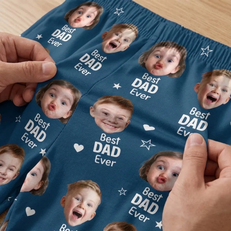 Custom Photo Pajama Pants - Personalized Mother's Day, Father's Day Gifts For Mom, Grandma, Dad, Grandpa - Family Love Never Sleeps Ever