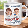 Custom 3D Inflated Effect Printed Mug - Personalized Mother's Day Gifts For Mom, Grandma - Hugs, Love, Repeat