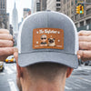 Custom Leather Patch Hat - Personalized Father's Day Birthday Gifts For Dog Lovers, Dog Dad And Mom - Dog Dad Mode On