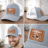 Custom Leather Patch Hat - Personalized Father's Day Birthday Gifts For Dog Lovers, Dog Dad And Mom - Dog Dad Mode On
