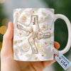 Custom 3D Inflated Effect Printed Mug - Personalized Mother's Day Gifts For Mom, Grandma - Her Hands Hold Our World
