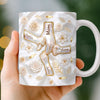 Custom 3D Inflated Effect Printed Mug - Personalized Mother's Day Gifts For Mom, Grandma - Her Hands Hold Our World