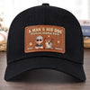 Custom Leather Patch Hat - Personalized Father's Day Birthday Gifts For Dog Lovers, Dog Dad And Mom - Dog Dad Off Duty