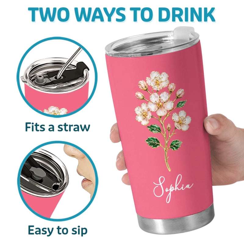 Custom Tumbler - Personalized Best Friend Birthday Gifts For Women, Besties, Sisters, BFF, Family, Yourself - Be Proud Of Yourself