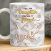 Custom 3D Inflated Effect Printed Mug - Personalized Birthday Gifts For Daughter - A Daughter For Life, A Friend By Heart