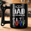 Custom Coffee Mug With Wrench Handle - Personalized Father's Day Birthday Gifts For Dad, Grandpa - Fixer Of All Things