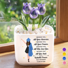 Custom Glass Everlasting Tulips - Personalized Graduation Gifts For Her - Dreams In Front, Love All Around