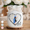 Custom Flower Vase With Ribbon - Personalized Graduation Gifts For Her - Graduation Looks Good On You