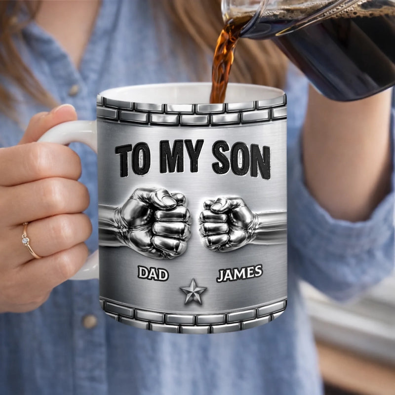 Custom 3D Inflated Effect Printed Mug - Personalized Birthday Gifts For Son - My Greatest Blessing
