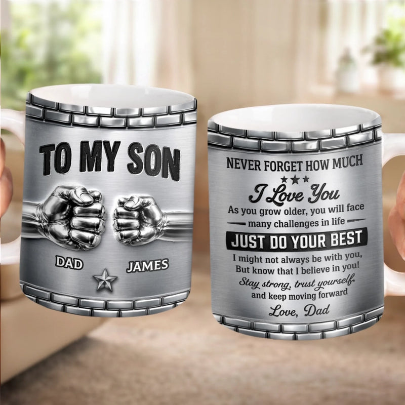 Custom 3D Inflated Effect Printed Mug - Personalized Birthday Gifts For Son - My Greatest Blessing