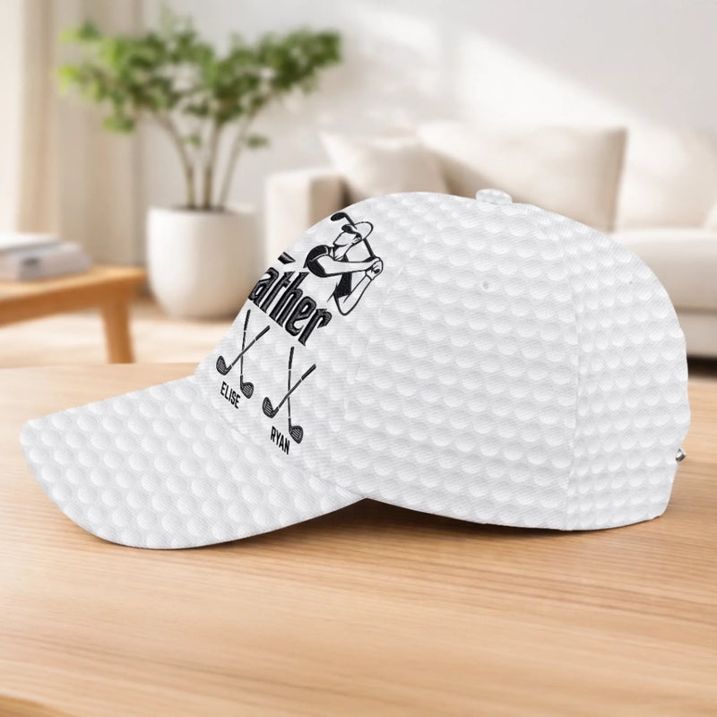 Custom Hat, All Over Print Classic Cap - Personalized Birthday Golf Gifts For Dad, Grandpa - Best Dad By Par