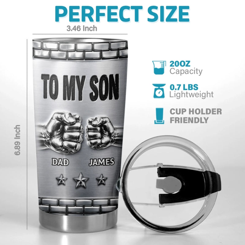 Custom 3D Inflated Effect Printed Tumbler - Personalized Birthday Gifts For Son - I’m Always Proud Of You