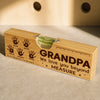 Custom Wooden Bottle Opener With Built-in Spirit Level - Personalized Father's Day Birthday Gifts For Dad, Grandpa - Dad Makes Everything Better