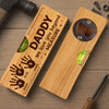 Custom Wooden Bottle Opener With Built-in Spirit Level - Personalized Father's Day Birthday Gifts For Dad, Grandpa - Dad Makes Everything Better
