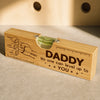 Custom Wooden Bottle Opener With Built-in Spirit Level - Personalized Father's Day Birthday Gifts For Dad, Grandpa - Dad Level Always Perfect