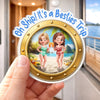 Custom Cruise Ship Door Magnet - Personalized Summer Vacation And Travel Gifts For Best Friends, Besties, Sisters, BFF - It's A Girls Trip