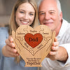 Custom Shaped Wooden Art Puzzle - Personalized Father's Day Birthday Gifts For Dad, Grandpa - Best Dad Ever Hands Down