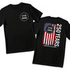 Back And Front Printed Unisex T-shirt - America 250th Anniversary Gifts For Men And Women - Sparkling Flag, Freedom Forever