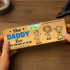 Custom Wooden Bottle Opener With Built-in Spirit Level - Personalized Father's Day Birthday Gifts For Dad, Grandpa - Grandpa Built It Right