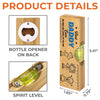 Custom Wooden Bottle Opener With Built-in Spirit Level - Personalized Father's Day Birthday Gifts For Dad, Grandpa - Grandpa Built It Right
