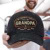 Custom Vintage Washed Denim Baseball Cap - Personalized Father's Day Birthday Gifts For Dad, Grandpa - Everyday Hero Called Dad