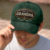 Custom Vintage Washed Denim Baseball Cap - Personalized Father's Day Birthday Gifts For Dad, Grandpa - Everyday Hero Called Dad